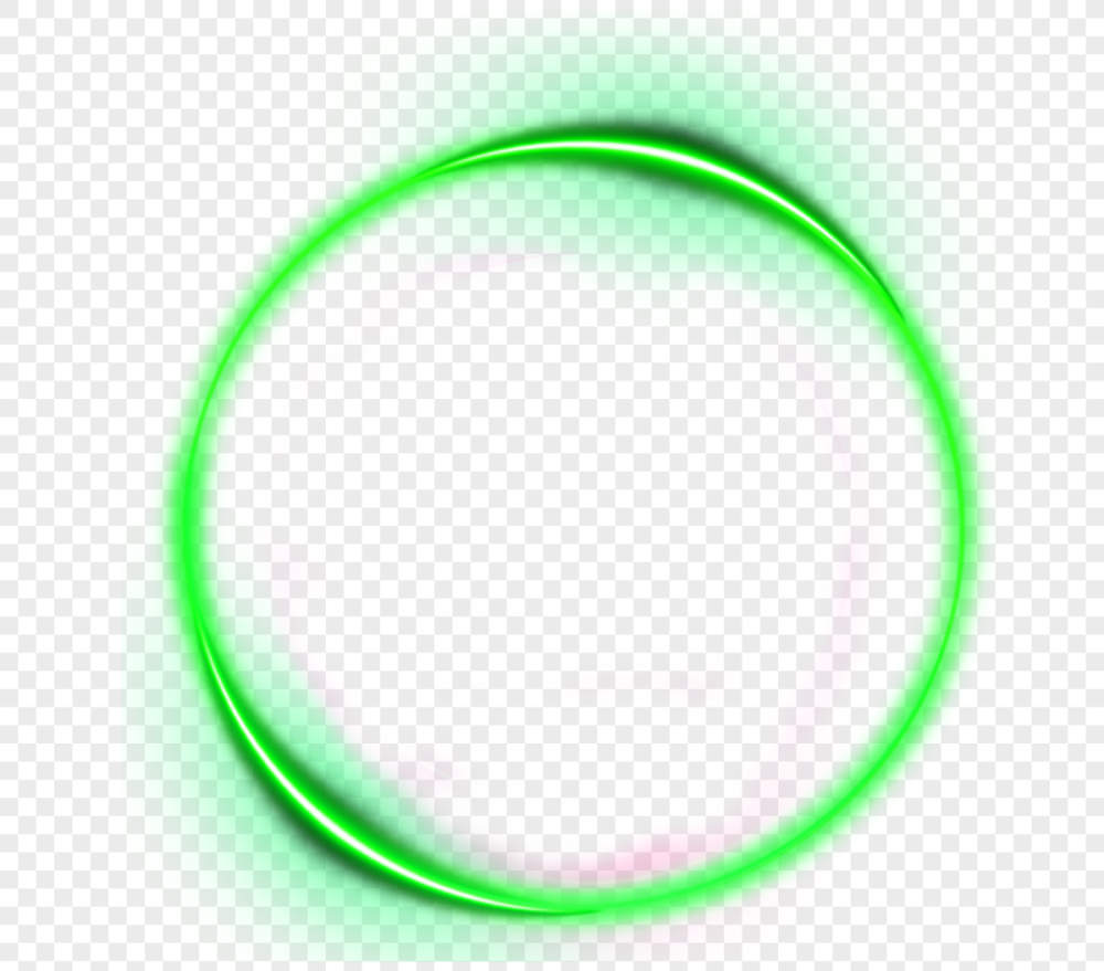 Зеленый круг обводка