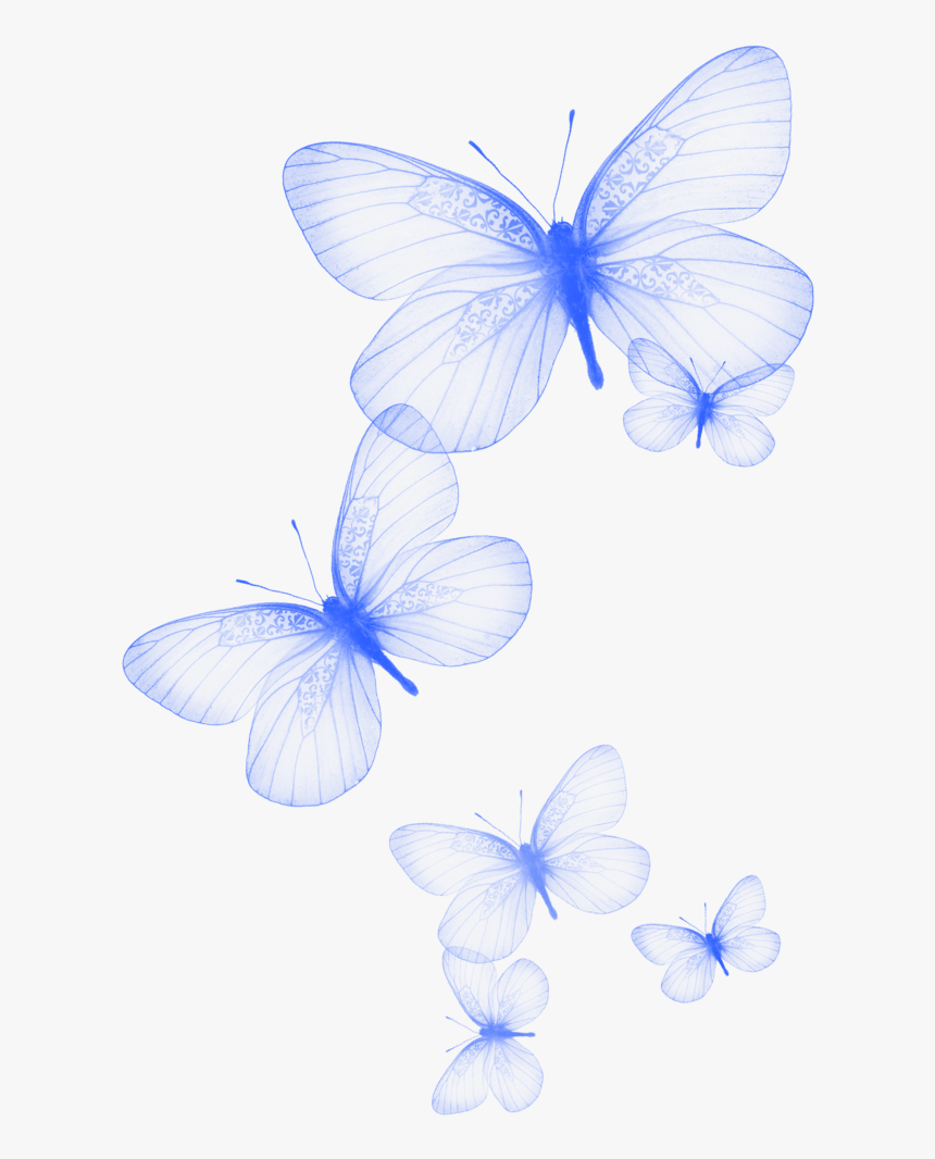 Светящаяся бабочка на прозрачном фоне