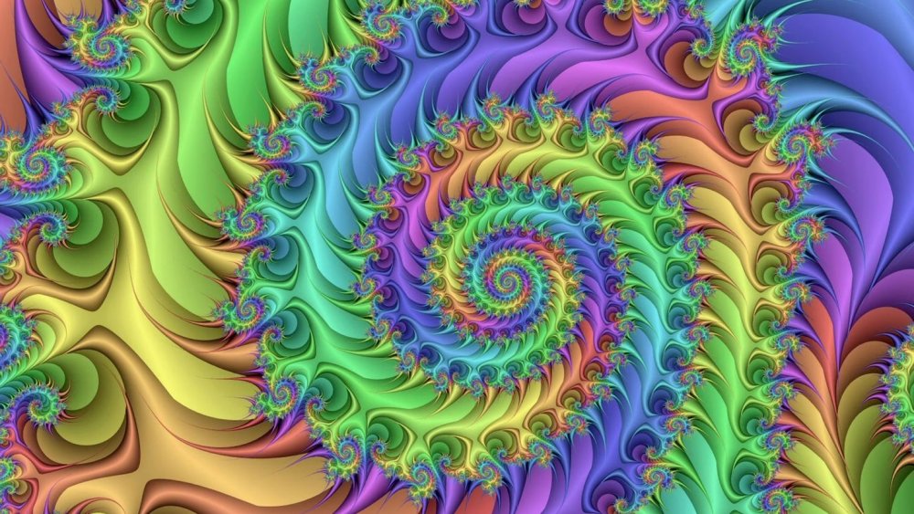 Черно красная абстракция