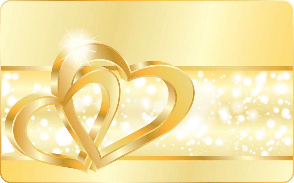 Фон для золотой свадьбы с окантовкой