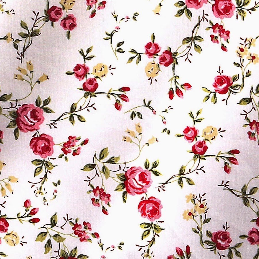 Цветочный узор на ткани