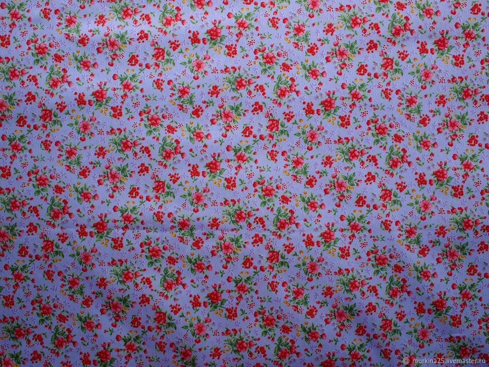 Ткань в мелкий цветок