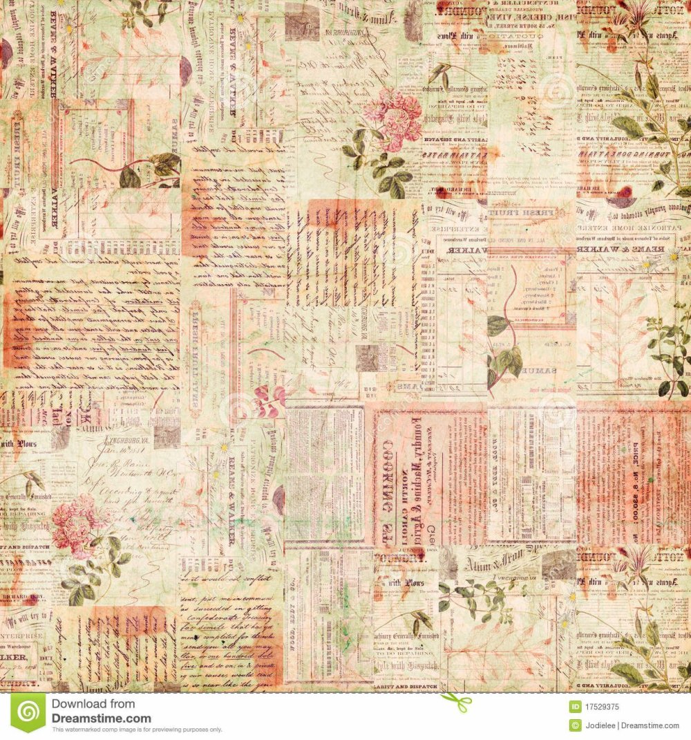 Упаковочная бумага в винтажном стиле
