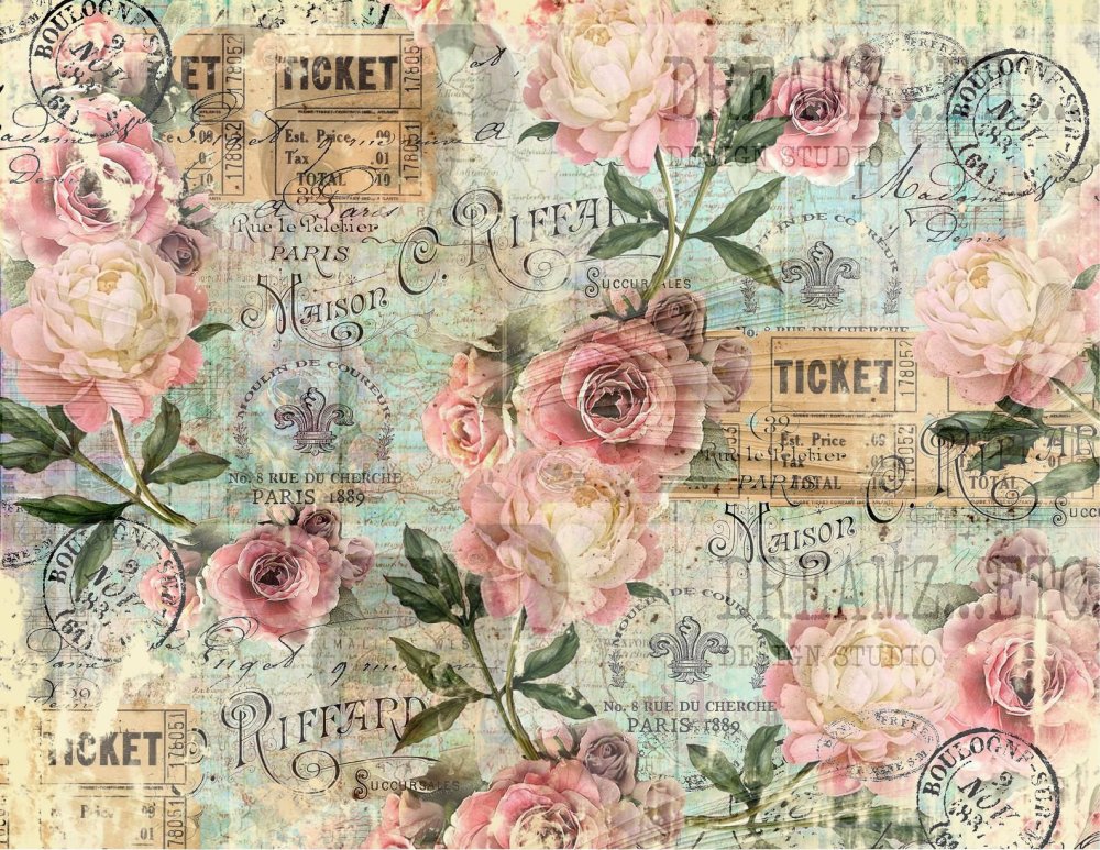 Винтажная газета для декупажа