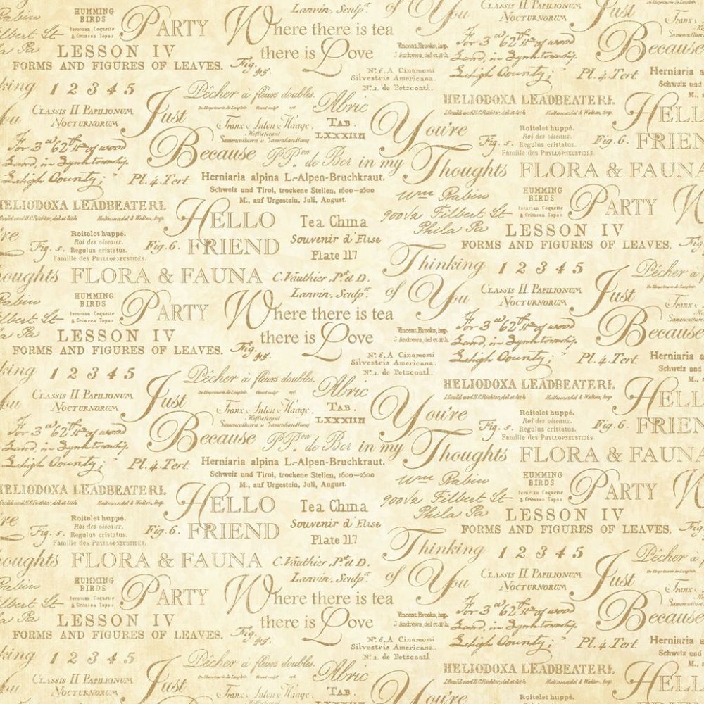 Бумага для скрапбукинга с надписями