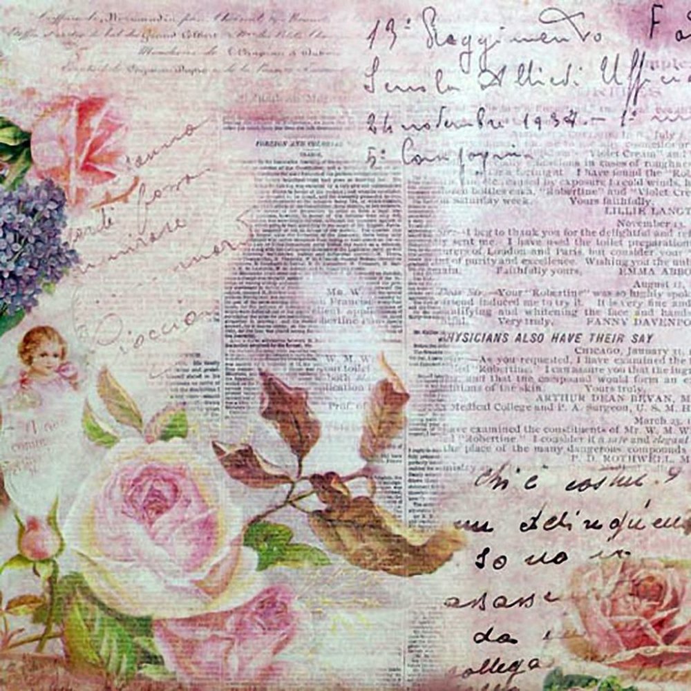 Газетный фон для декупажа