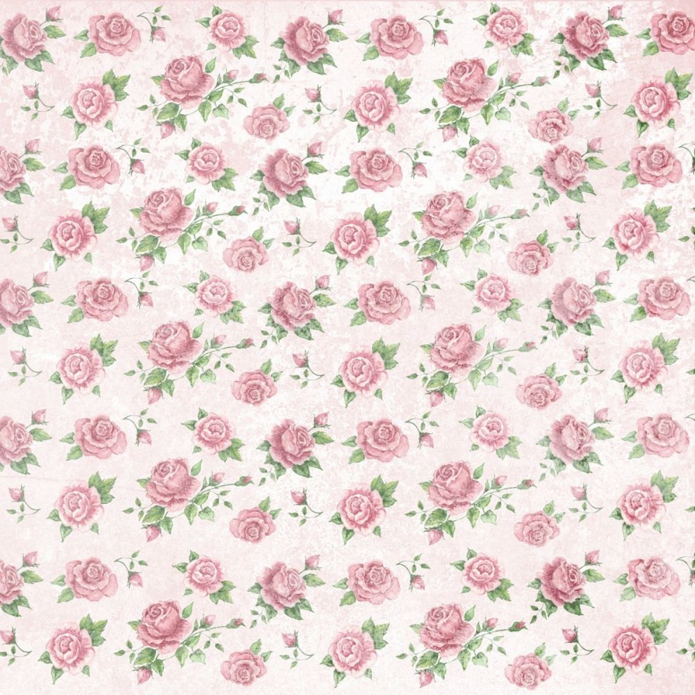 Бумага для скрапбукинга розы