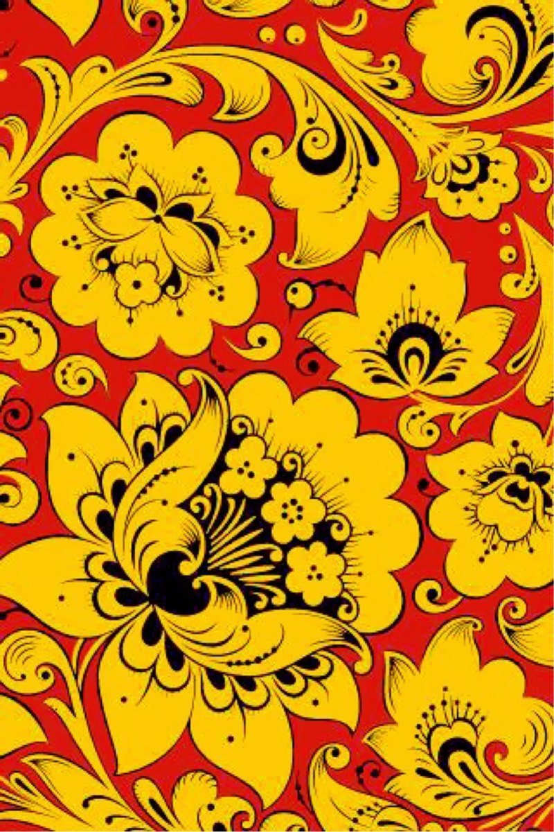 Хохлома паттерн вектор