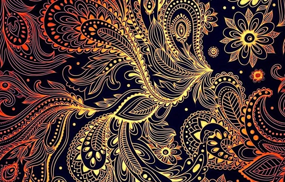 Ткань атлас креп Гжель