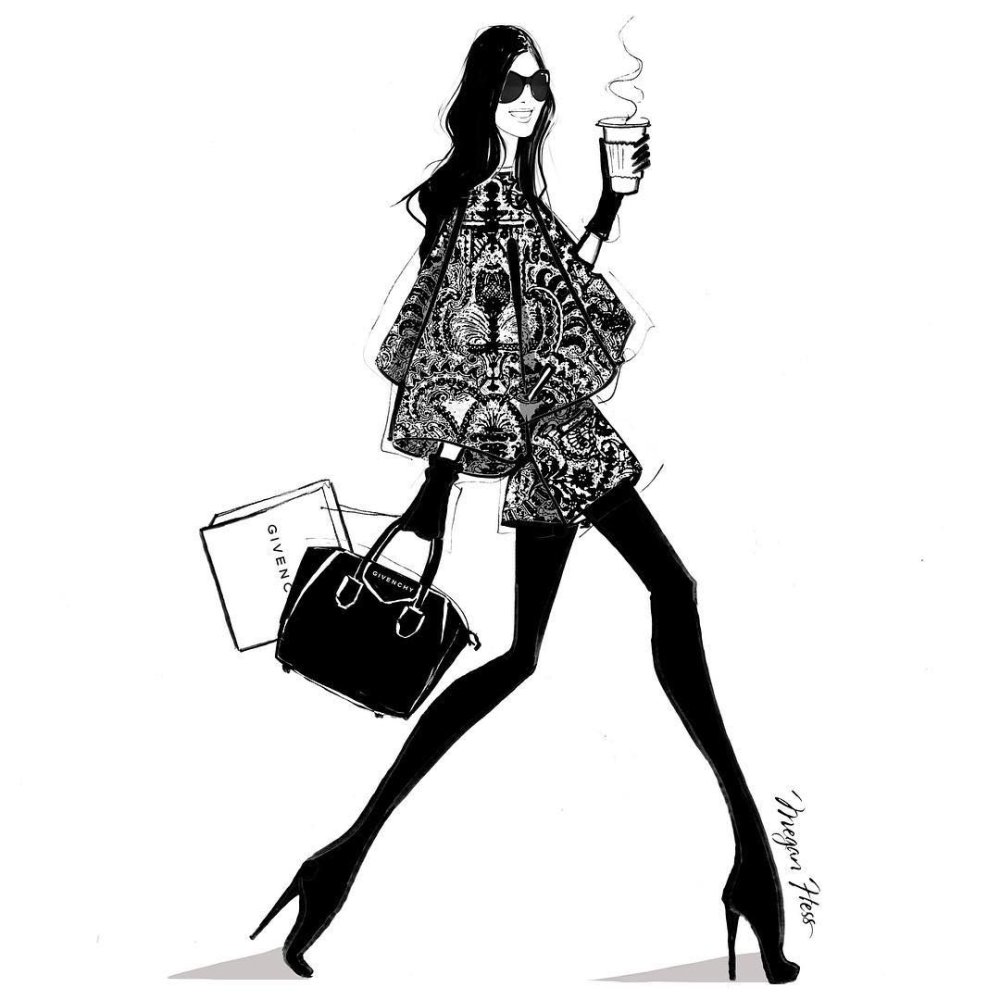 Девушка с пакетами