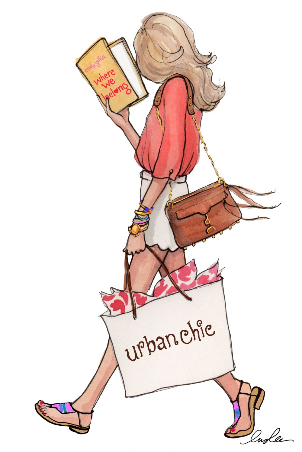 Девушка с покупками