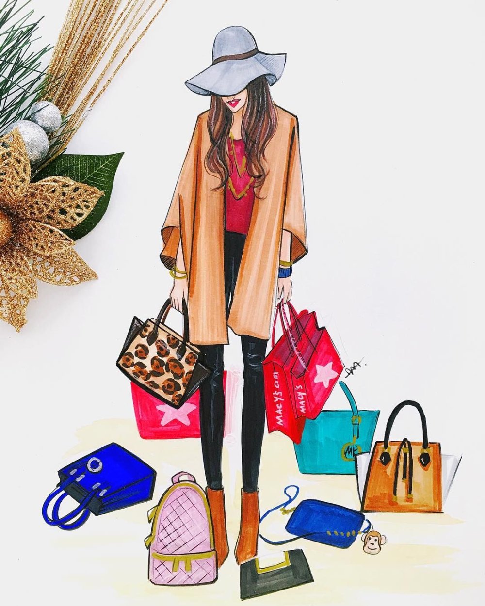 Девушка с покупками