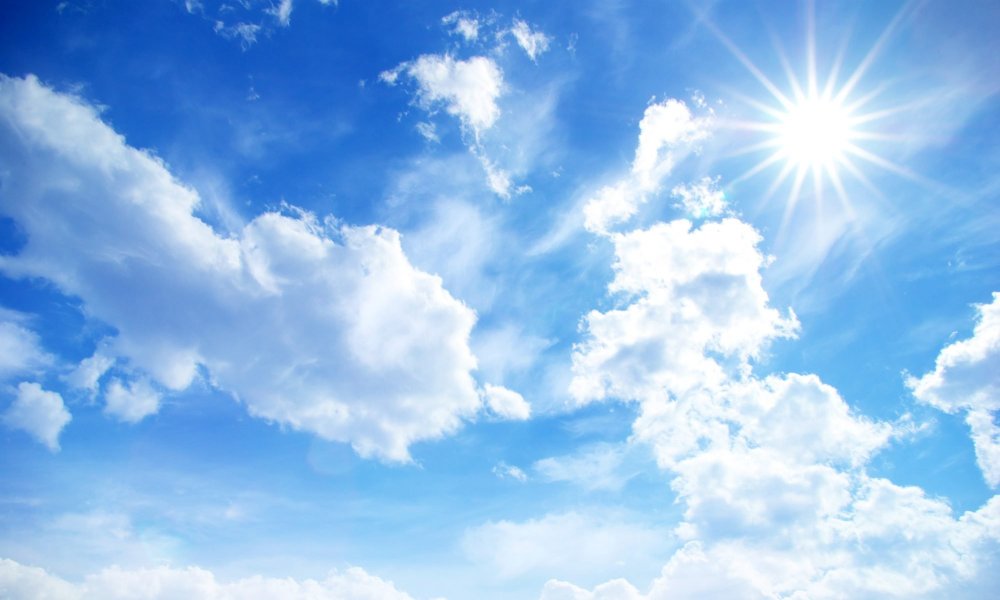 Небо солнце облака