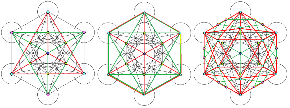Метатрон Сакральная геометрия на чёрном фоне