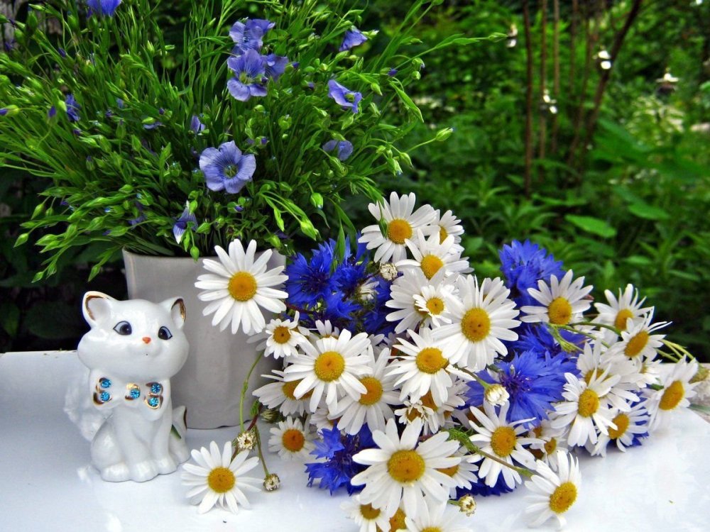 Сердце из цветов