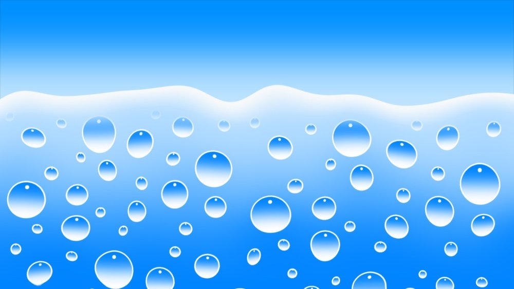 Фон вода с пузырьками