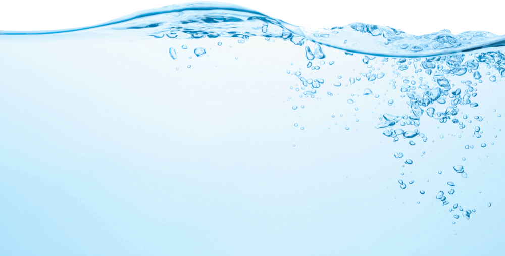 Вода на белом фоне