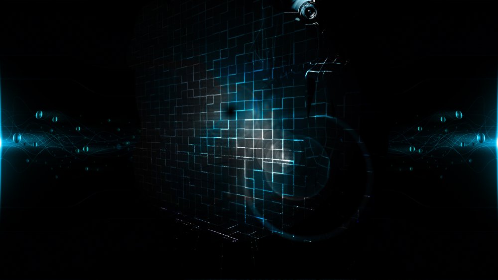 Черный технологичный фон