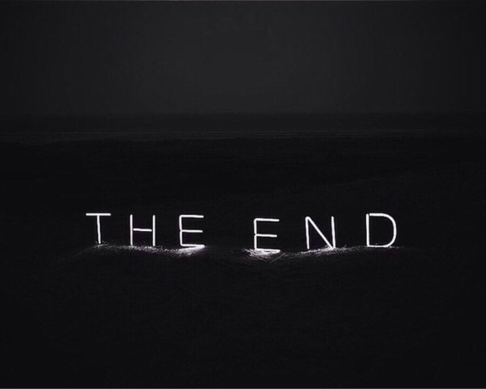 The end надпись