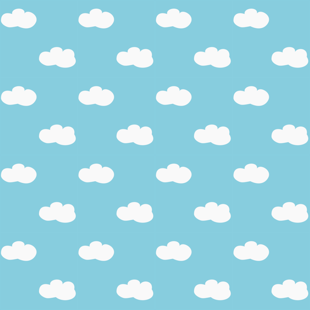 Цветочный паттерн синий