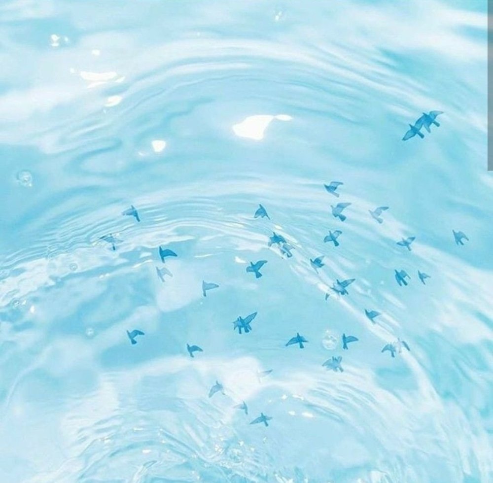 Голубая Эстетика коллаж