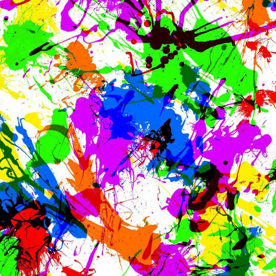 Разноцветные брызги краски