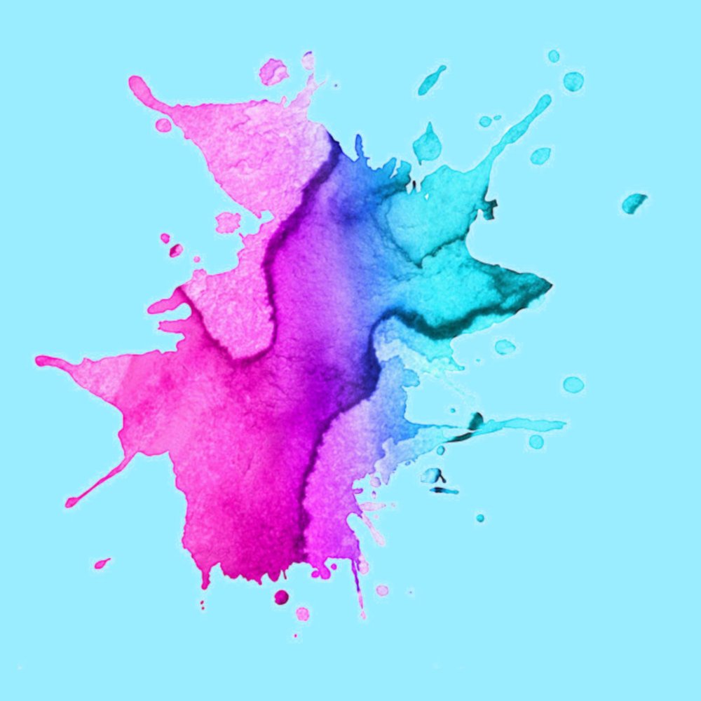 Разноцветные брызги краски