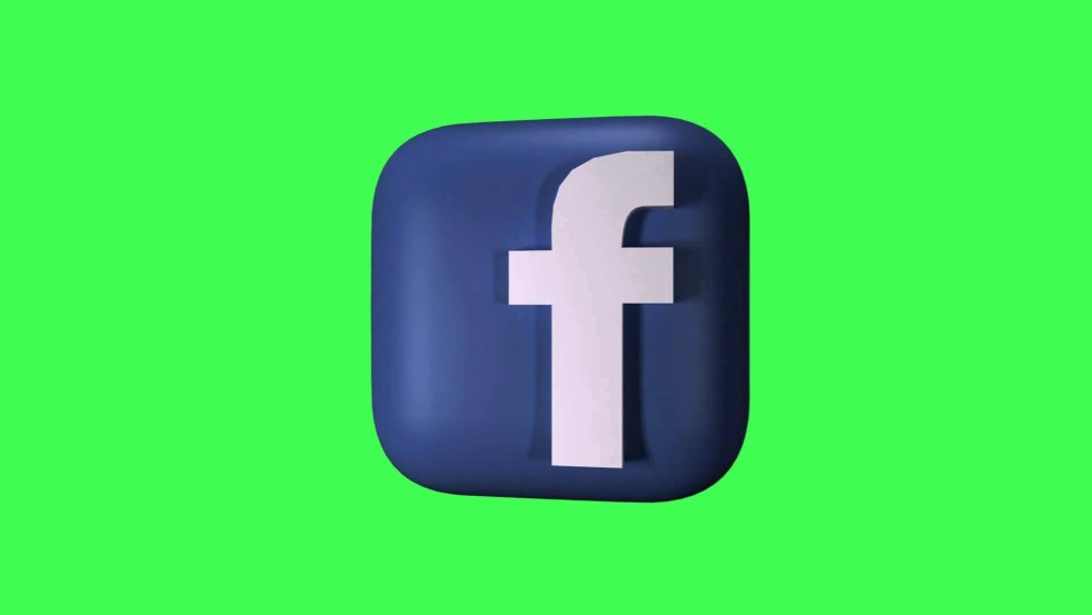 Логотип Facebook 3 д