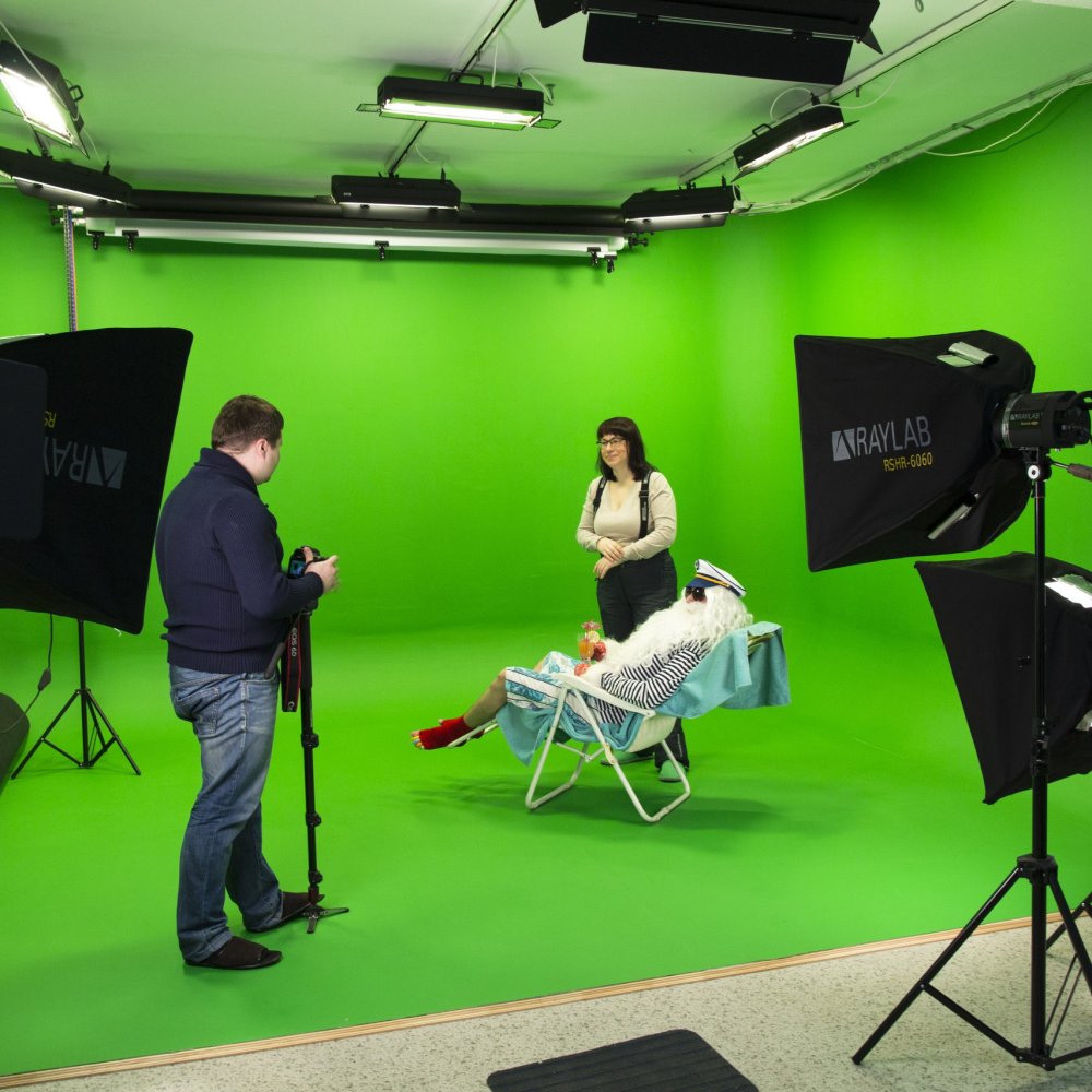 Колонки динамики хромакей