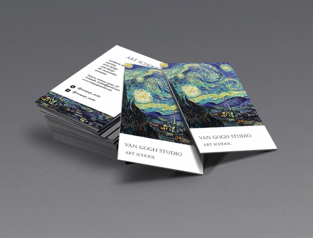 Визитка художника