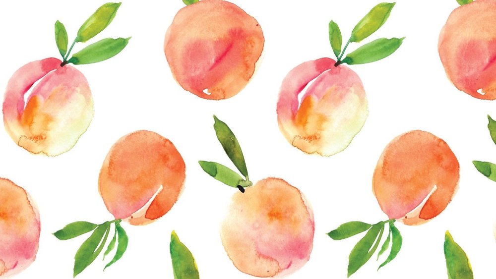 Акварельный персик