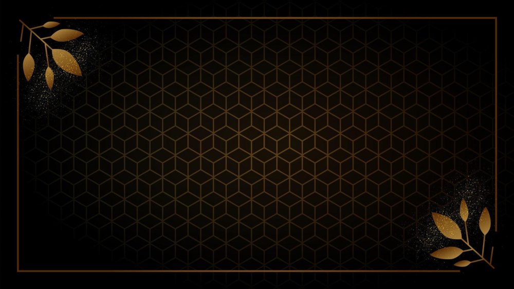 Золотая сетка на черном фоне