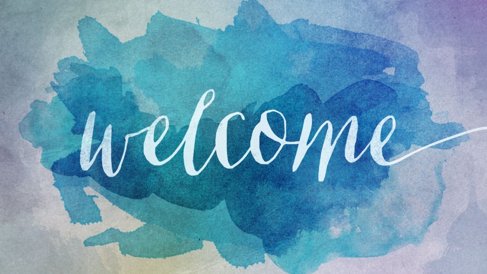 Красивая надпись welcome