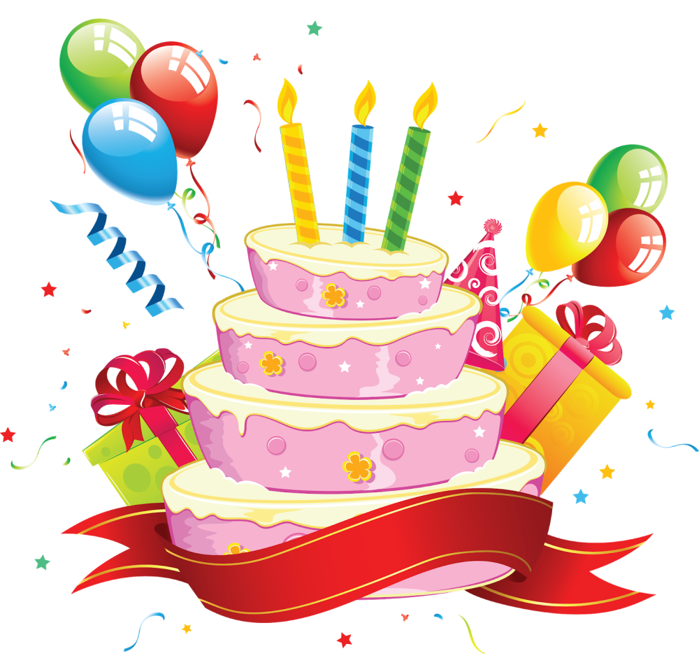 Праздничный торт без фона