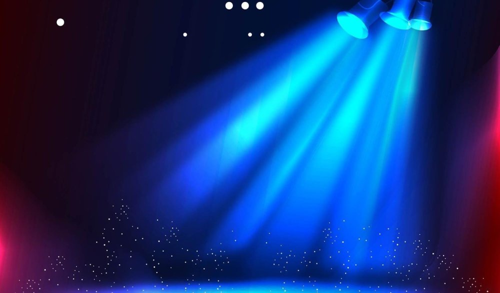 Свет прожектора на сцене