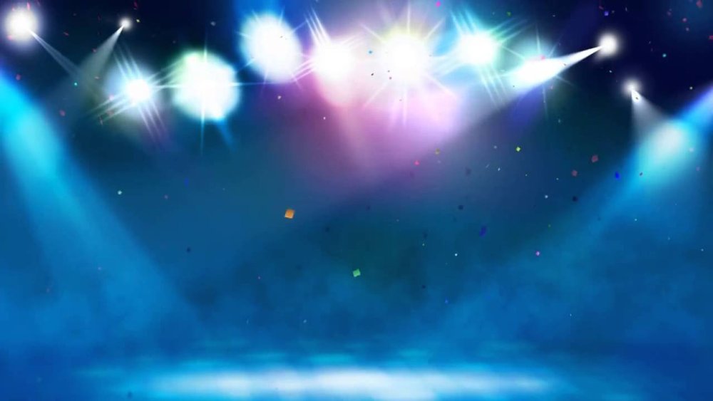 Синий фон с прожекторами