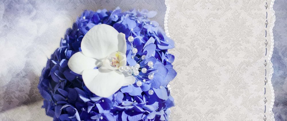 Сапфировая свадьба фон