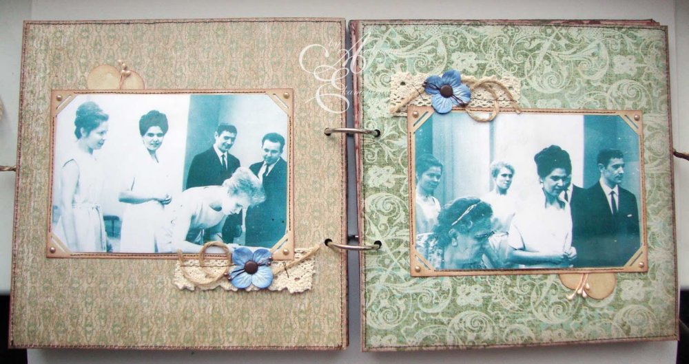 Коллаж на сапфировую свадьбу родителям