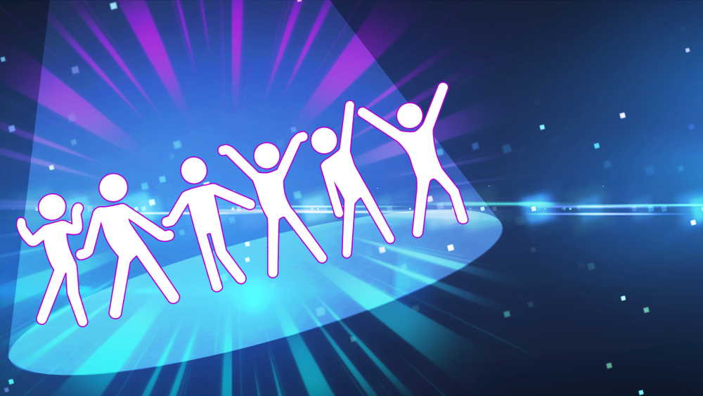 Фон для танцевального конкурса