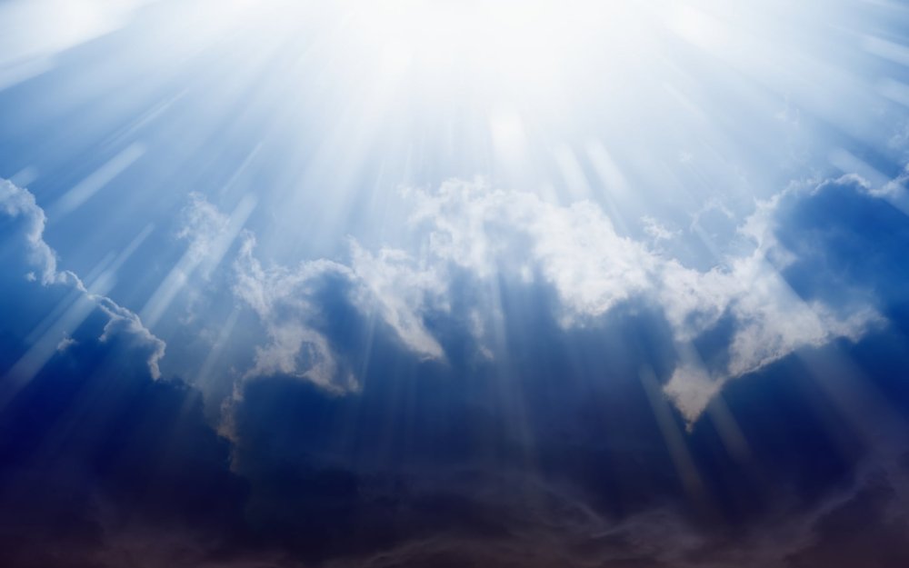 Облака лучи