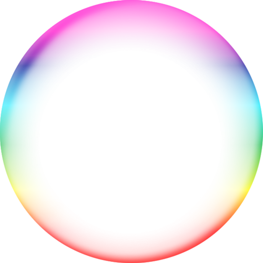 Неоновый круг на белом фоне