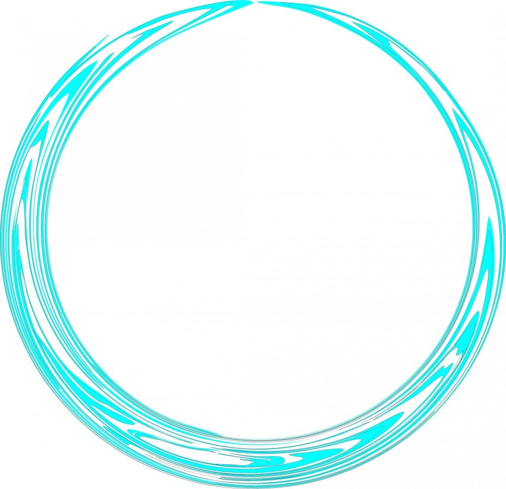 Неоновый круг на прозрачном фоне