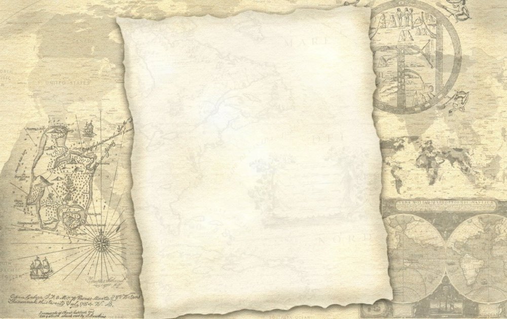 Винтажная карта без фона