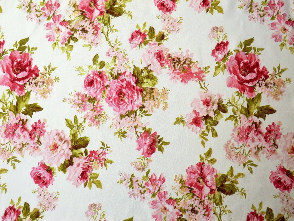 Ткань с цветами