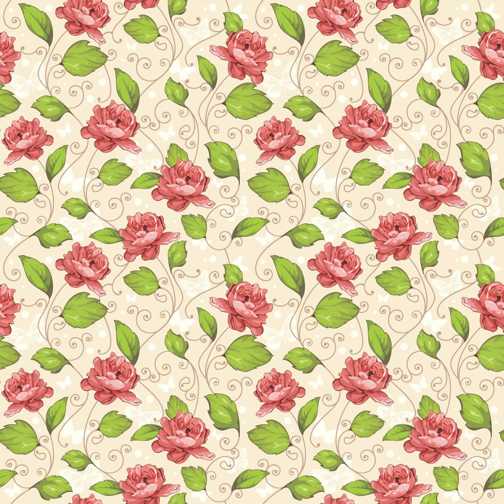 Мелкий цветочный узор