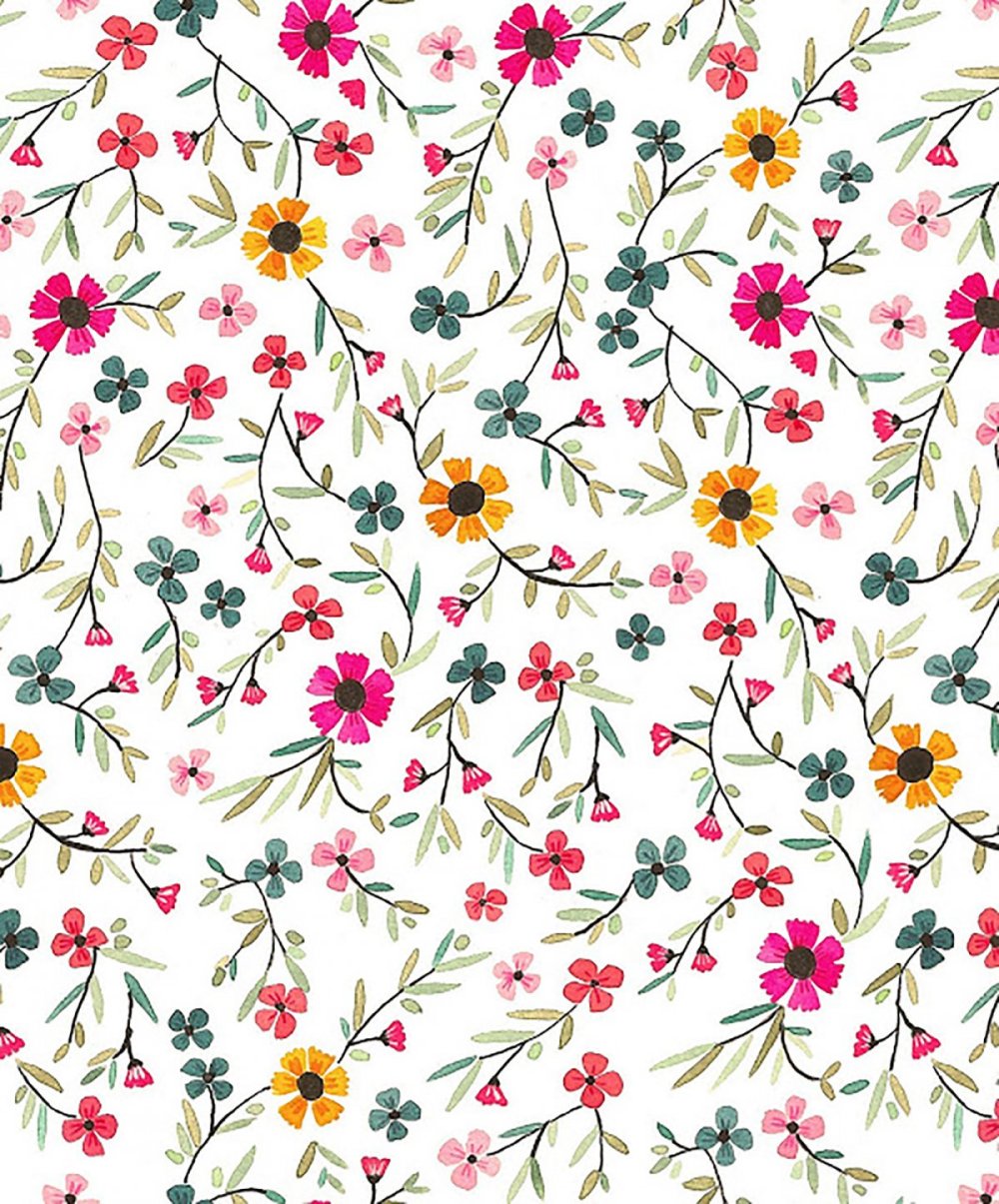 Принт мелкие цветы