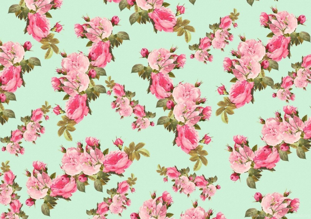 Винтажный цветочный фон