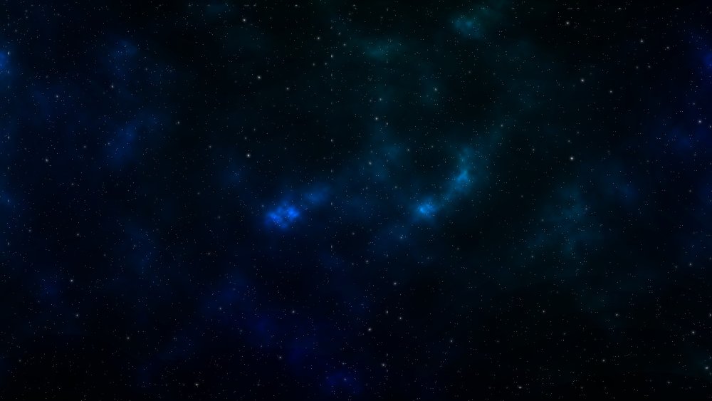 Голубая звезда в космосе