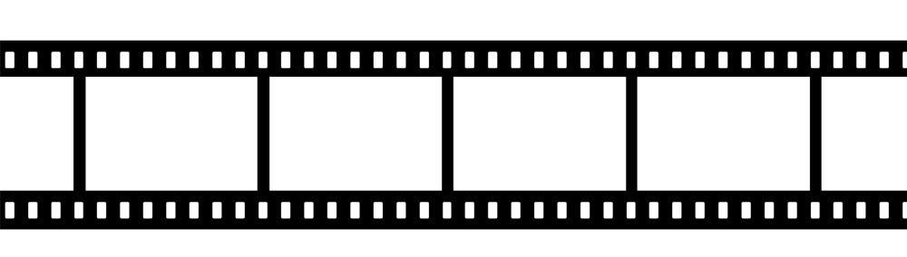 Кинопленка на белом фоне