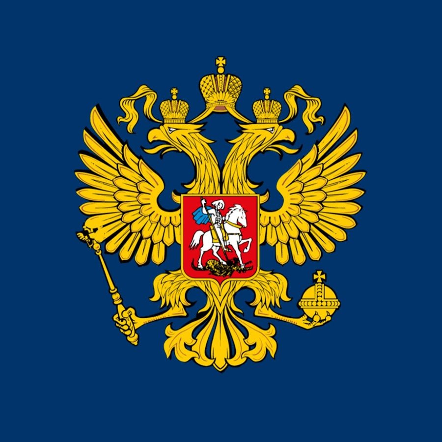 Герб на синем фоне